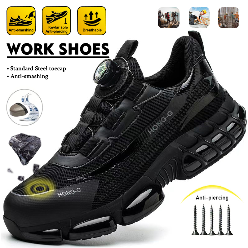 Mens Fashion Trainers - Stivali da minatore con bottoni girevoli