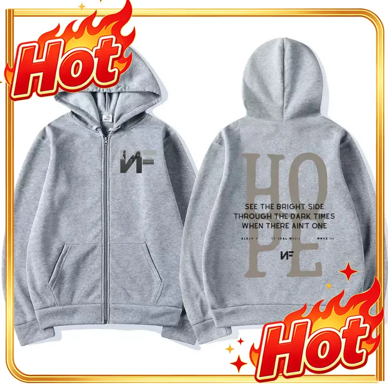 Mens Fashion Zip Up Hoodies - Felpa con Cappuccio e Zip NF