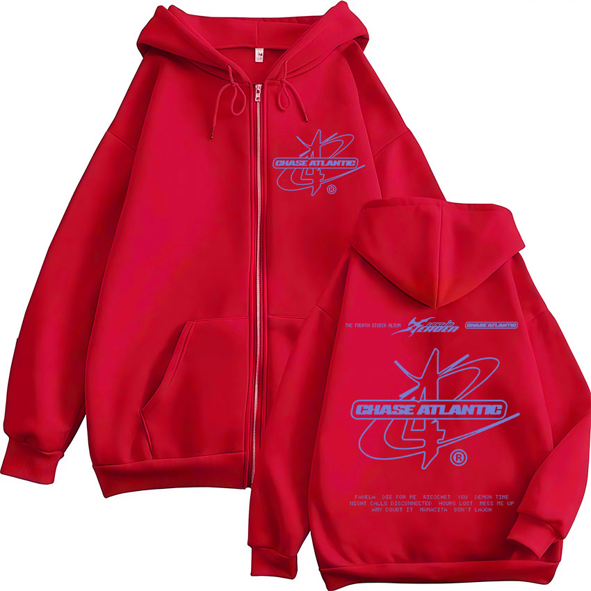 Felpa con Zip Stampata della B - Mens Fashion Zip Up Hoodies recensione e prezzo